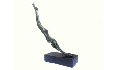 Rzeźba zatytułowany „Dive 2.” autorstwa Kristof Toth, Oryginalna praca, Brąz