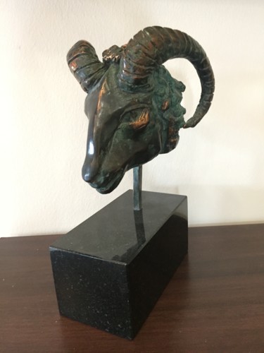 Sculpture titled "Aries" by Kristof Toth, Original Artwork, Bronze