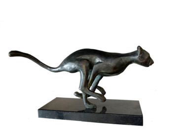 "Cheetah" başlıklı Heykel Kristof Toth tarafından, Orijinal sanat, Bronz