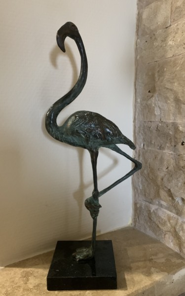 Sculpture titled "Flamingo" by Kristof Toth, Original Artwork, Bronze