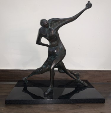 Escultura titulada "Tango" por Kristof Toth, Obra de arte original, Bronce