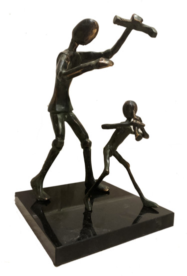 Sculpture titled "Marionette" by Kristof Toth, Original Artwork, Bronze