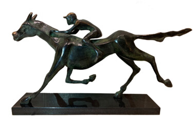 Escultura intitulada "Gallop" por Kristof Toth, Obras de arte originais, Bronze