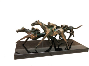 "Horse race" başlıklı Heykel Kristof Toth tarafından, Orijinal sanat, Bronz