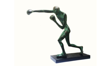 Sculpture intitulée "Box" par Kristof Toth, Œuvre d'art originale, Bronze