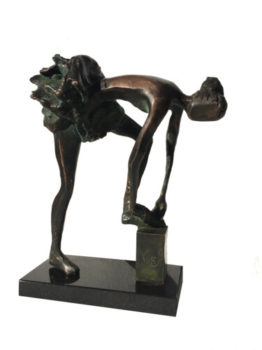 Skulptur mit dem Titel "Ballerina" von Kristof Toth, Original-Kunstwerk, Bronze