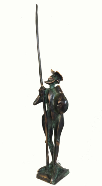 Skulptur mit dem Titel "Don Quijote de la M…" von Kristof Toth, Original-Kunstwerk, Bronze