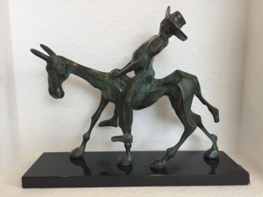Escultura intitulada "Sancho Panza" por Kristof Toth, Obras de arte originais, Bronze