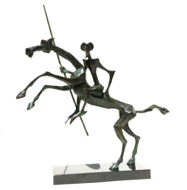 Sculpture titled "Don Quixote" by Kristof Toth, Original Artwork, Bronze