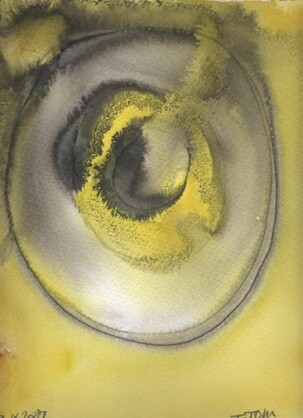 Peinture intitulée "9ª en amarillos yin" par Totom, Antonio Garcia Calvente (1957-2015), Œuvre d'art originale, Huile