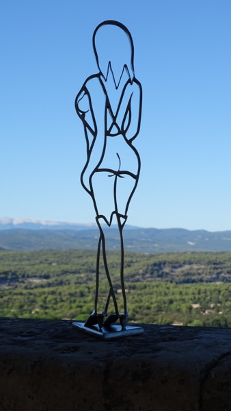 Sculpture titled "Marouchka" by Alain Tourette, Original Artwork, Metals