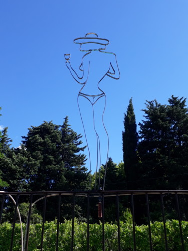 Sculpture intitulée "Statue modifiable à…" par Alain Tourette, Œuvre d'art originale, Métaux