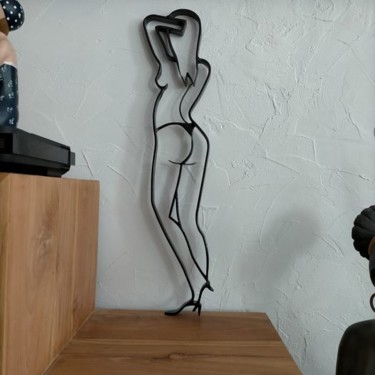 Скульптура под названием "Cindy" - Alain Tourette, Подлинное произведение искусства, Металлы