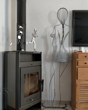 Angelina Sculpture intitulée "Angelina" par Alain Tourette, Œuvre d'art originale, Métaux