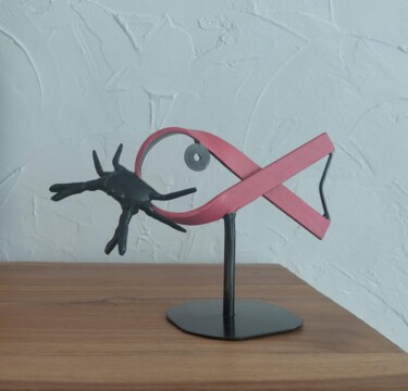 Vaincre Sculpture intitulée "Vaincre" par Alain Tourette, Œuvre d'art originale, Métaux