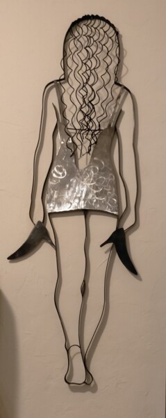 Sculpture titled "Lauriane" by Alain Tourette, Original Artwork, Metals