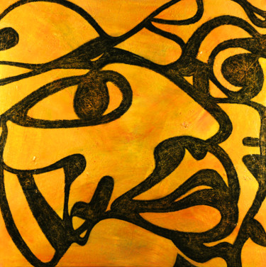 Картина под названием "Zarathoustra" - Tov, Подлинное произведение искусства, Масло Установлен на Деревянная рама для носилок
