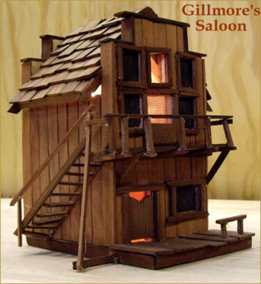 Sculpture titled "Gilmore's Saloon si…" by Tower, Original Artwork
