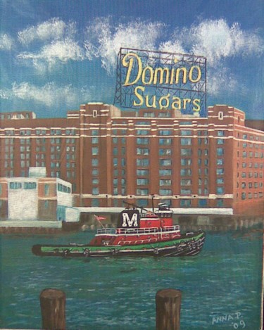 Painting titled "domino-sugar-and-tu…" by Bob Wales, Original Artwork