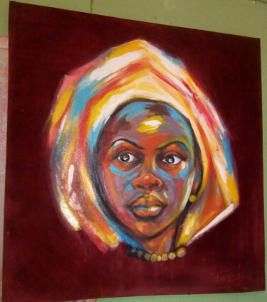 Painting titled "Mumuhuila" by Tozi Kalengo, Original Artwork, Acrylic