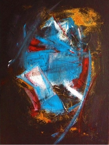 Peinture intitulée "Blue boy" par Serj Kirchano, Œuvre d'art originale, Acrylique