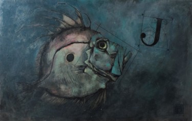 Painting titled "John" by Tino Perdic, Original Artwork, Acrylic