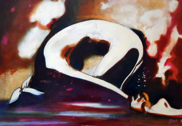 Painting titled "Le danseur n'a pas…" by Cesar Aguilar (Raçe), Original Artwork, Acrylic