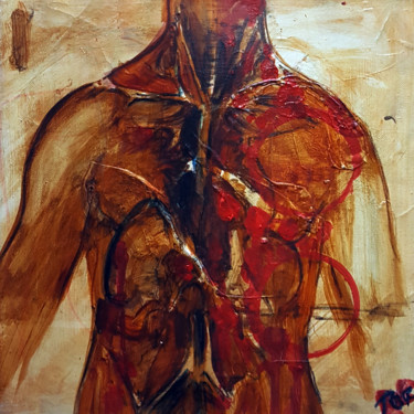 Painting titled "Aman" by Cesar Aguilar (Raçe), Original Artwork
