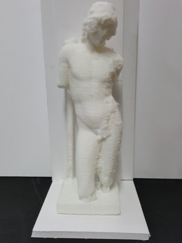 Sculpture intitulée "femme et balles III" par Cesar Aguilar (Raçe), Œuvre d'art originale