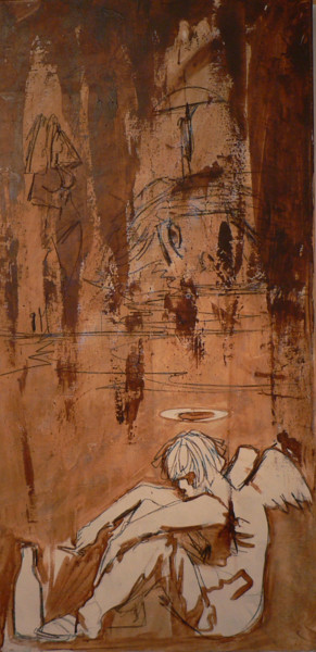 Peinture intitulée "ANN" par Cesar Aguilar (Raçe), Œuvre d'art originale, Huile
