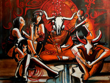 Pintura titulada "MASTER SII" por Cesar Aguilar (Raçe), Obra de arte original, Oleo