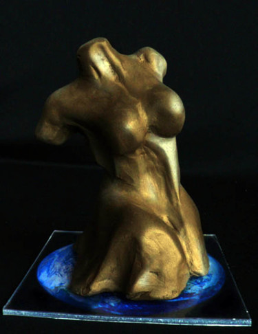 Sculpture titled "Descorporeitation w…" by Cesar Aguilar (Raçe), Original Artwork, Terra cotta