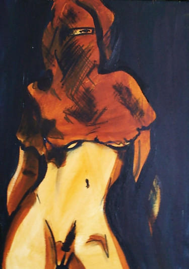 Malarstwo zatytułowany „Andromeda” autorstwa Cesar Aguilar (Raçe), Oryginalna praca, Akryl