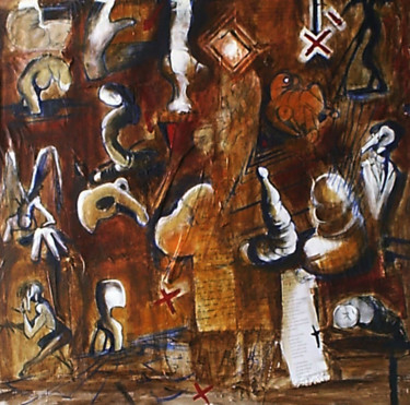 Pittura intitolato "utopias" da Cesar Aguilar (Raçe), Opera d'arte originale, Acrilico