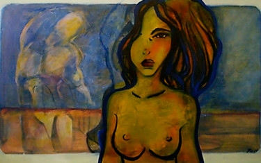 Schilderij getiteld "Picasso women´s" door Cesar Aguilar (Raçe), Origineel Kunstwerk, Acryl