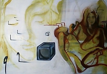 Pintura titulada "madonna" por Cesar Aguilar (Raçe), Obra de arte original, Acrílico