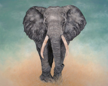 Peinture intitulée "Elephant" par Tracy De Sousa, Œuvre d'art originale, Acrylique