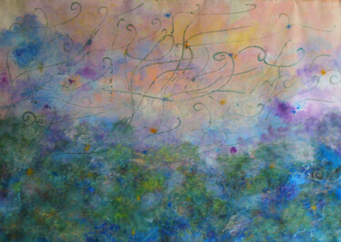 Картина под названием "Wind" - Tracy Oliver, Подлинное произведение искусства, Масло