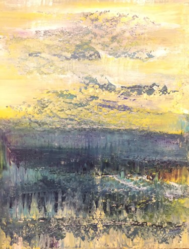 Peinture intitulée "Sunrise in Alaska" par Tcsherwood, Œuvre d'art originale, Acrylique
