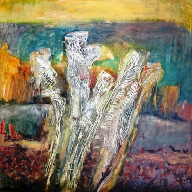 Painting titled "Arabesque" by Traian Stefan Boicescu, Original Artwork, Oil