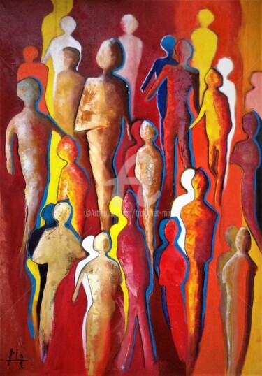 Déconfinement Peinture intitulée "Déconfinement" par Mistermt, Œuvre d'art originale, Huile