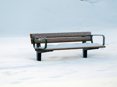 Fotografia intitolato "Empty Bench" da Trank, Opera d'arte originale, Fotografia digitale