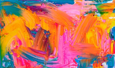 Pittura intitolato "Sweet Colors" da Tran Tuan, Opera d'arte originale, Acrilico Montato su Telaio per barella in legno