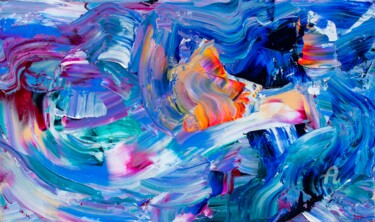 Peinture intitulée "Melody of Light" par Tran Tuan, Œuvre d'art originale, Acrylique Monté sur Châssis en bois