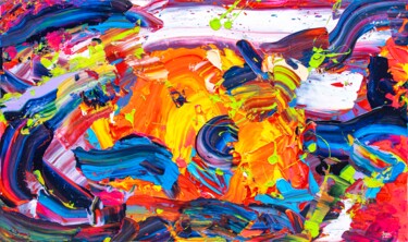 Картина под названием "Bright Sunshine" - Tran Tuan, Подлинное произведение искусства, Акрил Установлен на Деревянная рама д…