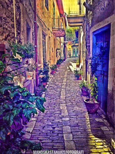 Fotografía titulada "Old Street Lefkara…" por Manos Kastanakis, Obra de arte original