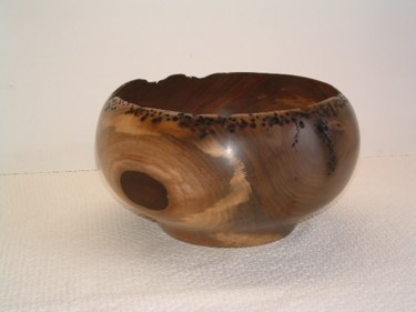 Sculpture titled "Walnut Bowl #11" by David Tremaine, Original Artwork
