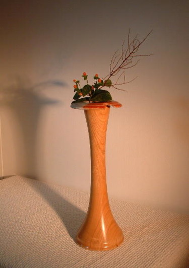 Sculpture titled "Ikebana #10" by David Tremaine, Original Artwork, Wood