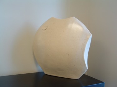 Sculpture titled "Moon II" by David Tremaine, Original Artwork, Ceramics