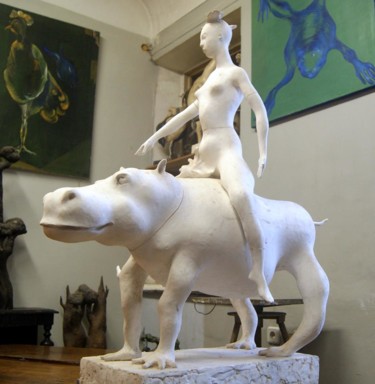 Sculpture intitulée "15940380-1304712606…" par Gleb Trenin, Œuvre d'art originale, Plâtre